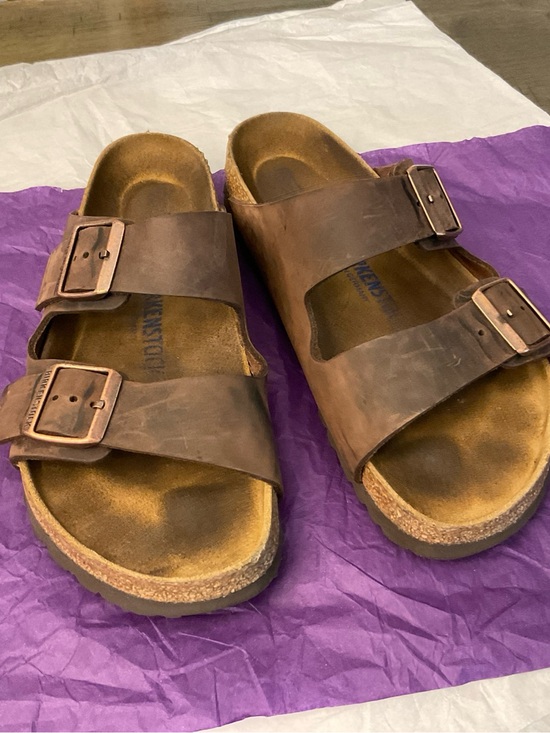 Birkenstock Shoes - BIRKENSTOCK Arizona Soft Footbed Oiled Leather Habana Brown EUR 41 US W 10 M 8